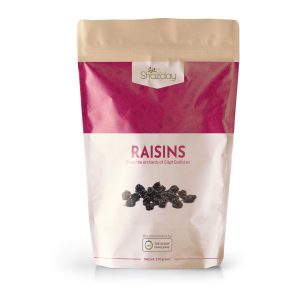 Black Raisins, front of pack